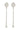set of 2 long spoons heart | silver