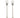 set of 2 forks heart | silver