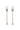 set of 2 forks heart | silver