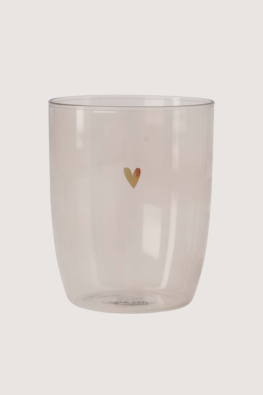 drinking glass heart | sand
