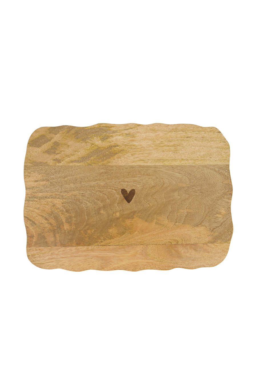 tray wood heart | natural