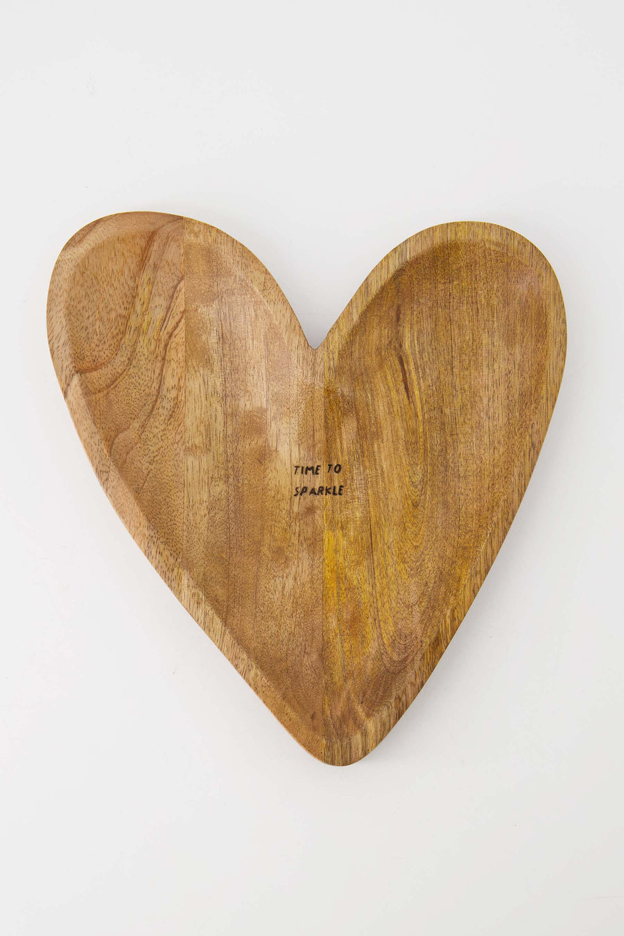 borrelplank hout hartje time to sparkle naturel | naturel