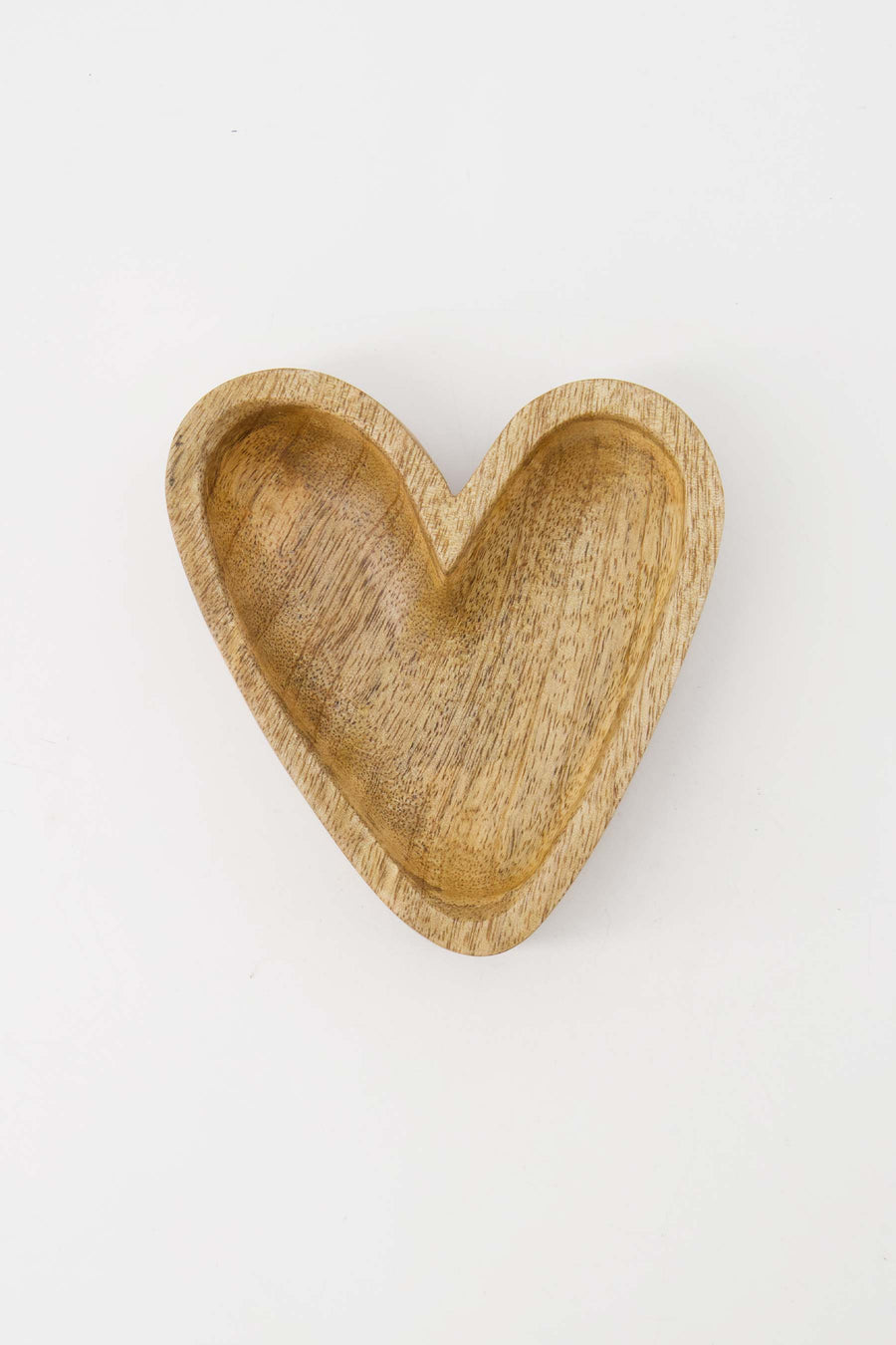 houten kom hartje S naturel | naturel