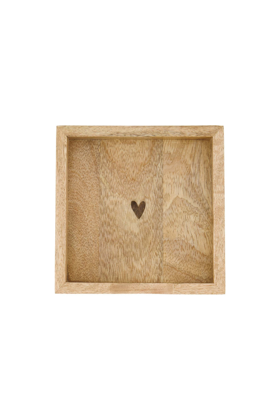 napkin holder wood heart 12.5x12.5cm | natural
