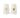 salt and pepper set ceramic heart | white / gold
