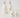 salt and pepper set ceramic heart | white / gold