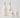 salt and pepper set ceramic heart | white / gold