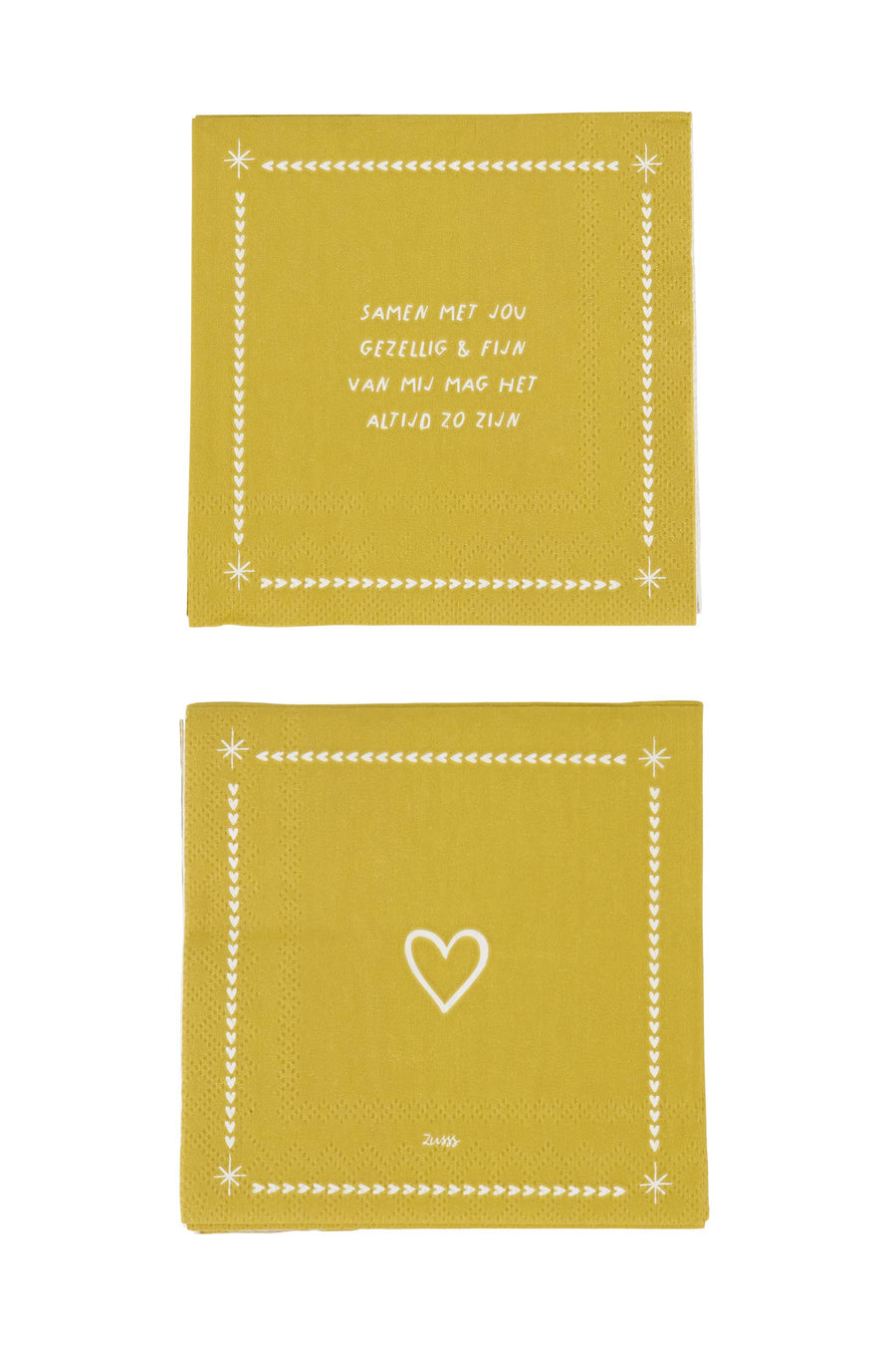 napkins square together with you white/gold | white/gold