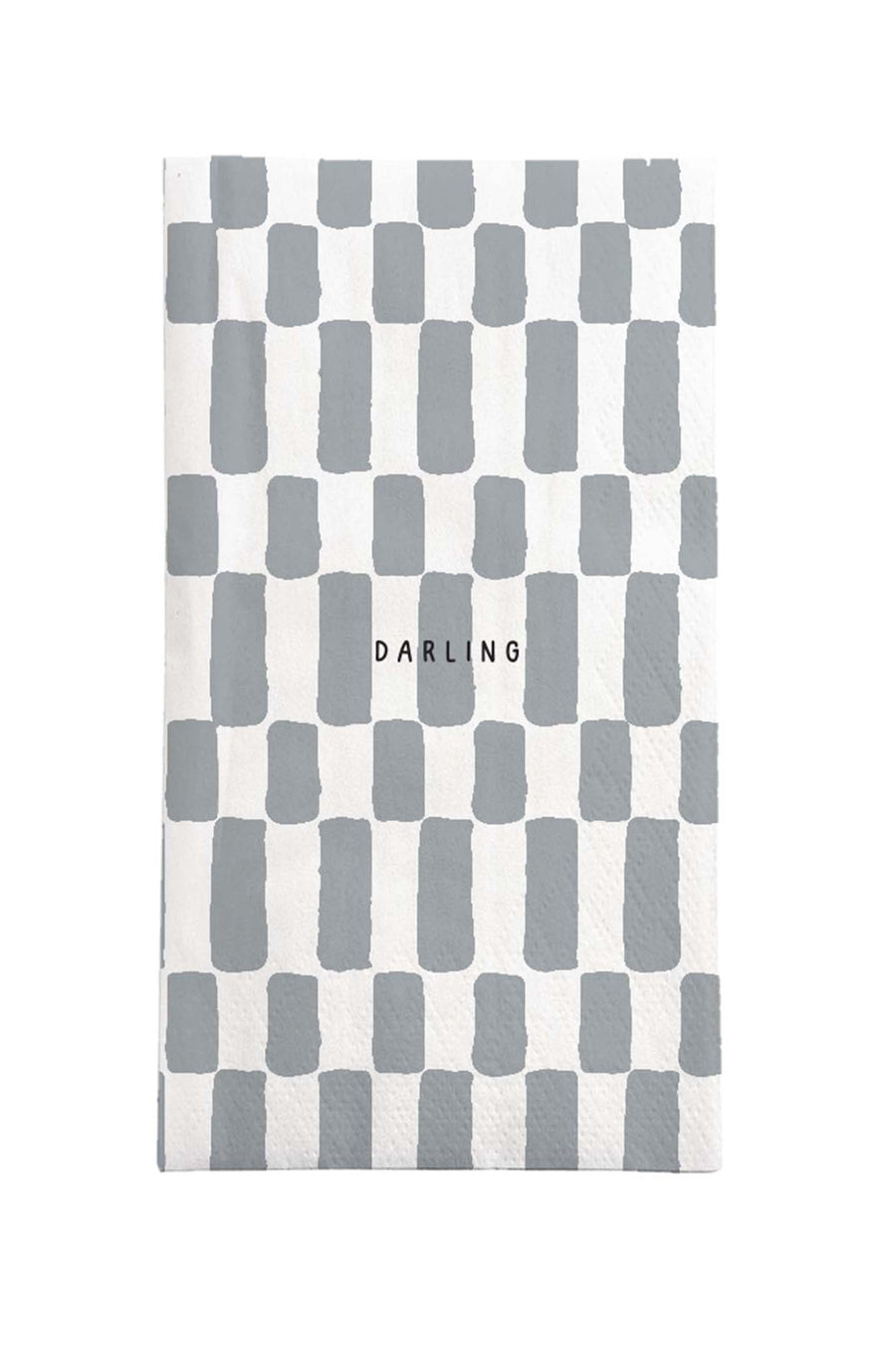 napkins rectangle darling white/gray blue | white/gray blue