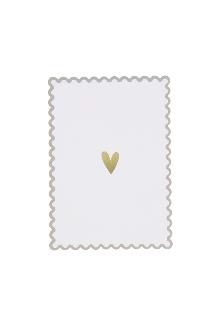 postcard | white / gold