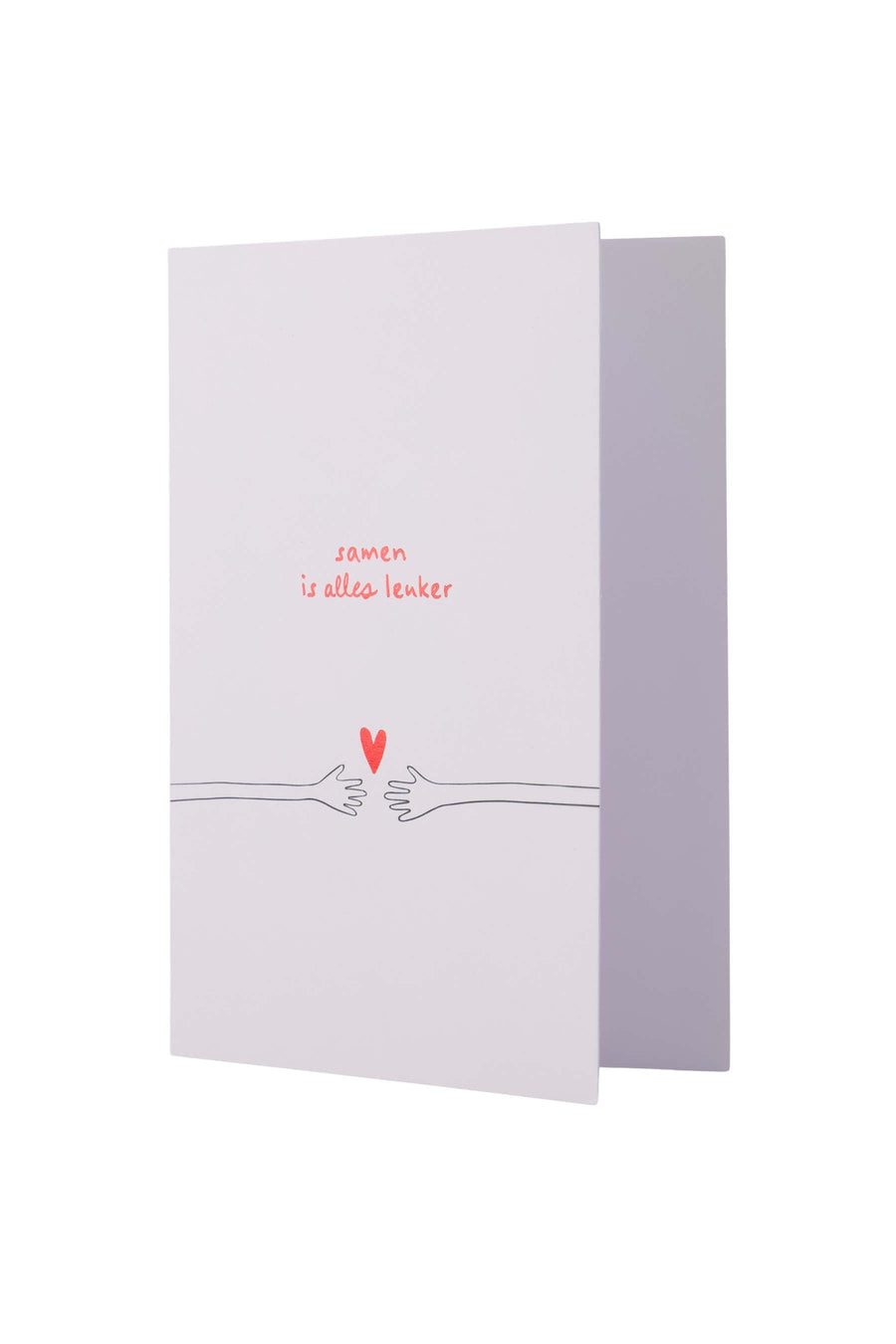 greeting card together everything is more fun | white / red