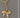 postcard keychain bow white/gold | white/gold