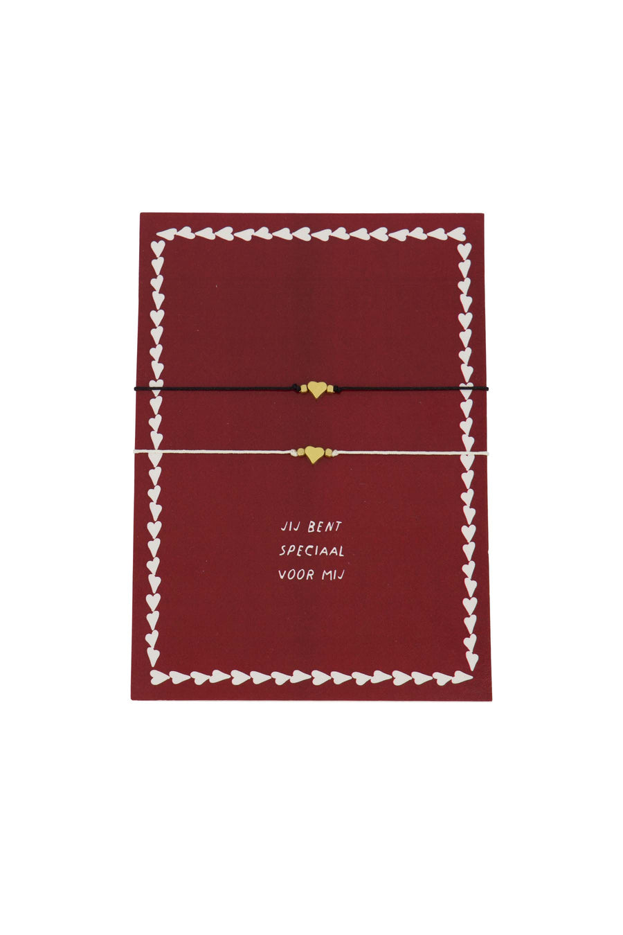 postcard friendship bracelets red/black/gold | red/black/gold