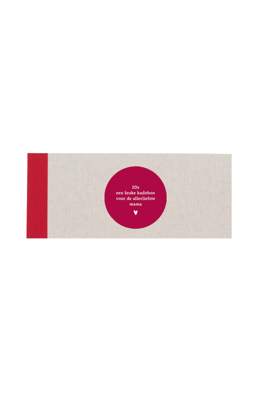 giftcards book mom | red / linen