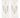 Set of 8 Rustic Candles Offwhite