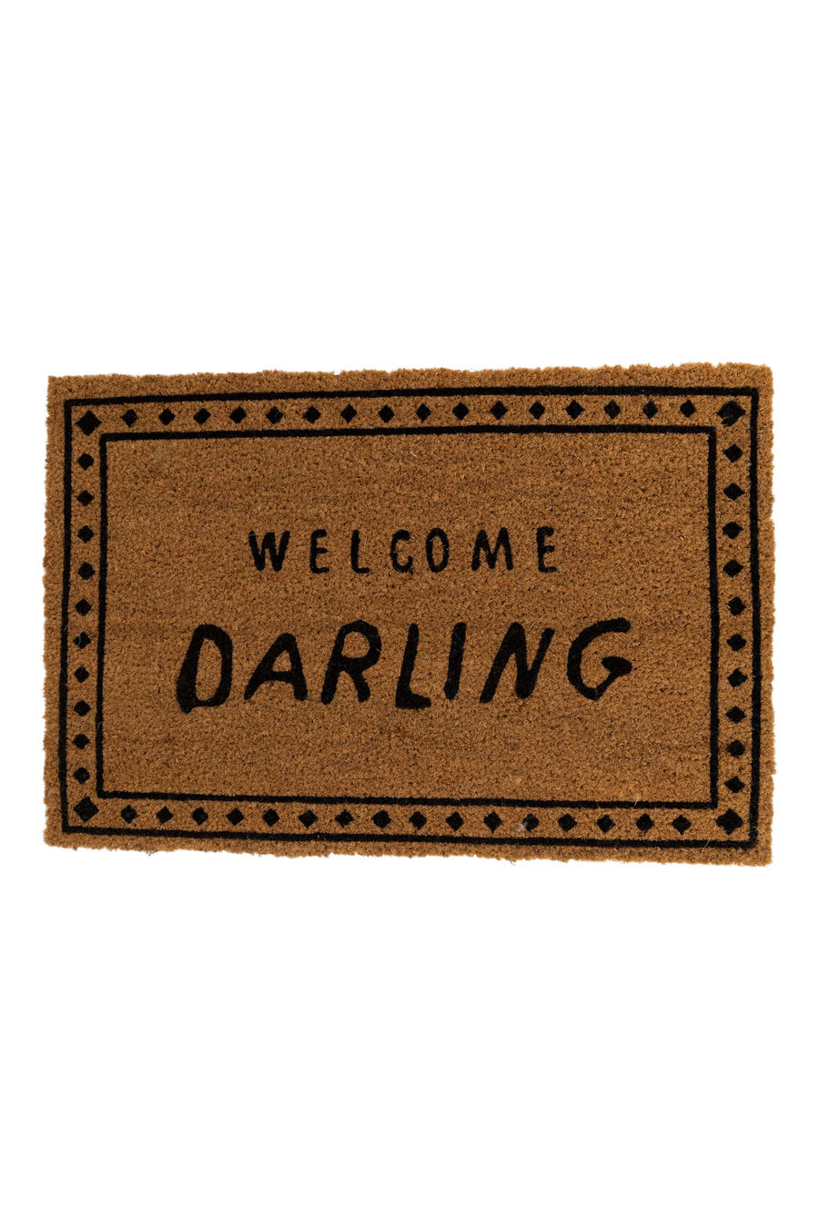 doormat welcome darling brown/black | brown/black