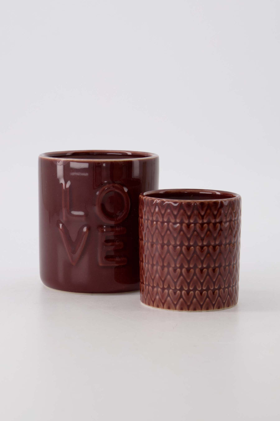 Set of 2 Scented Candles Ceramic Port