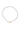 necklace of stripe beads | white / dark blue