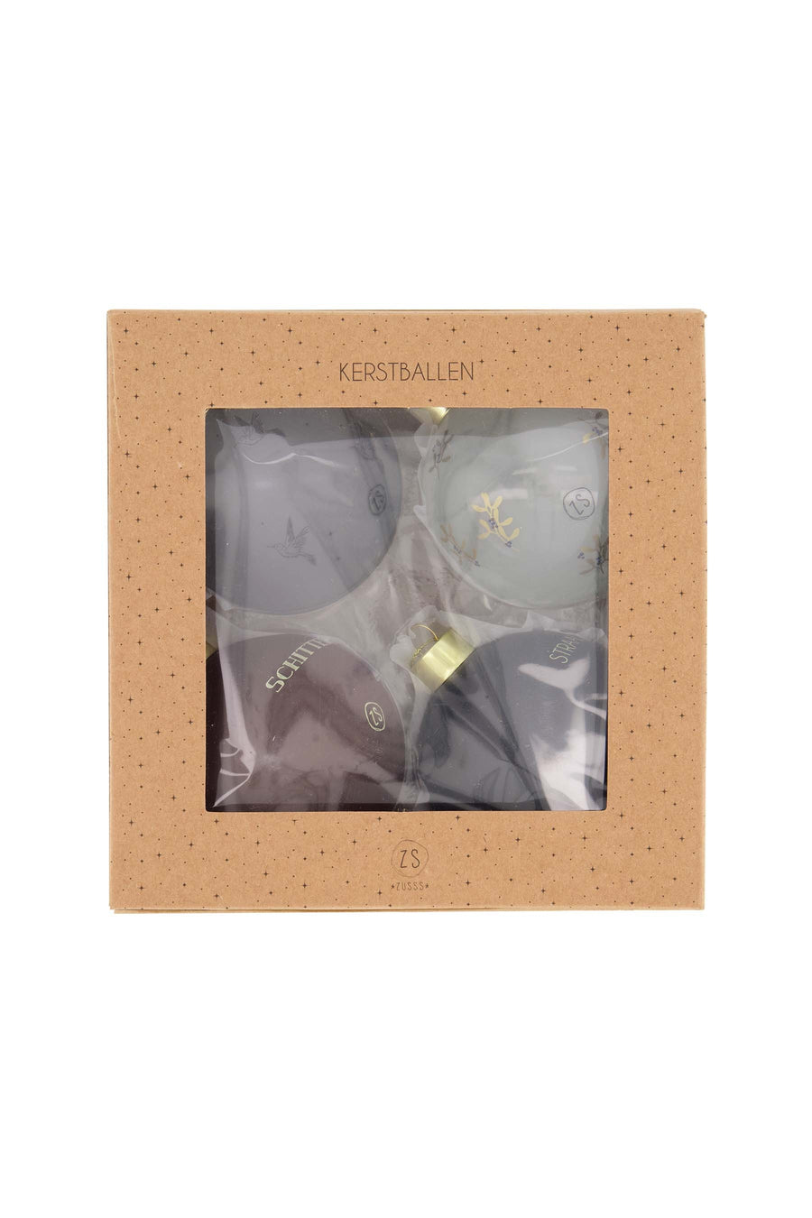 box of 4 baubles | multicolor