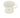 coffee filter holder ceramic heart white/gold | white/gold