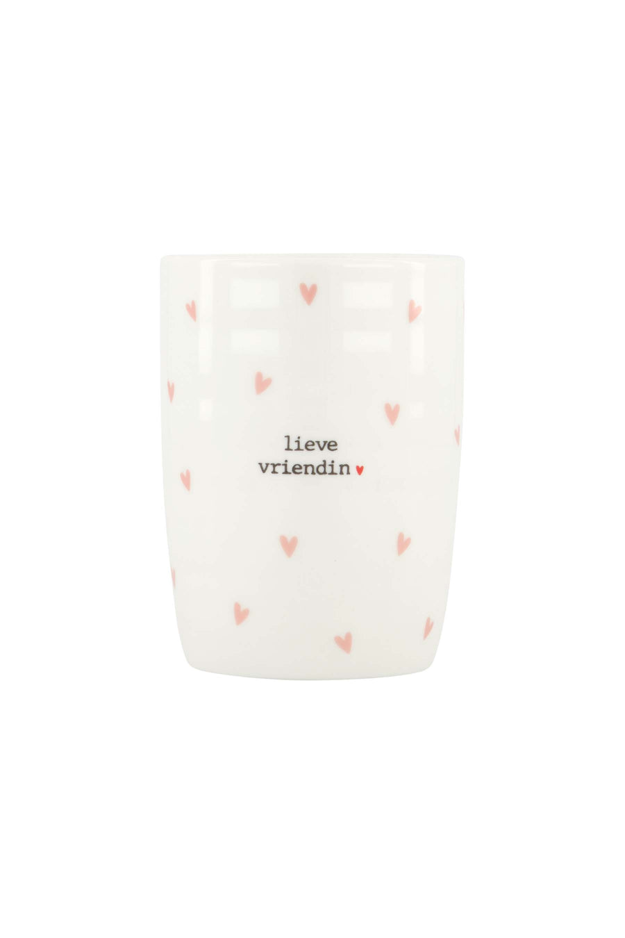 coffee mug hearts sweet friend | white / pink