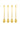 set 4 spoons heart gold | gold-Zusss