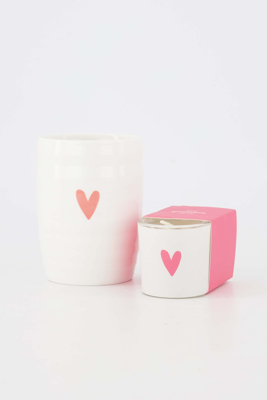 Set Hartje Wit/Roze