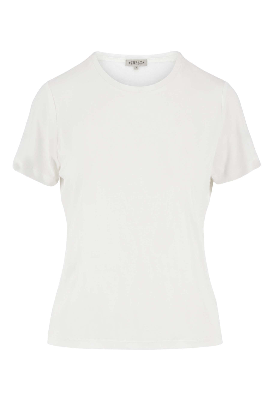 round neck t-shirt | white