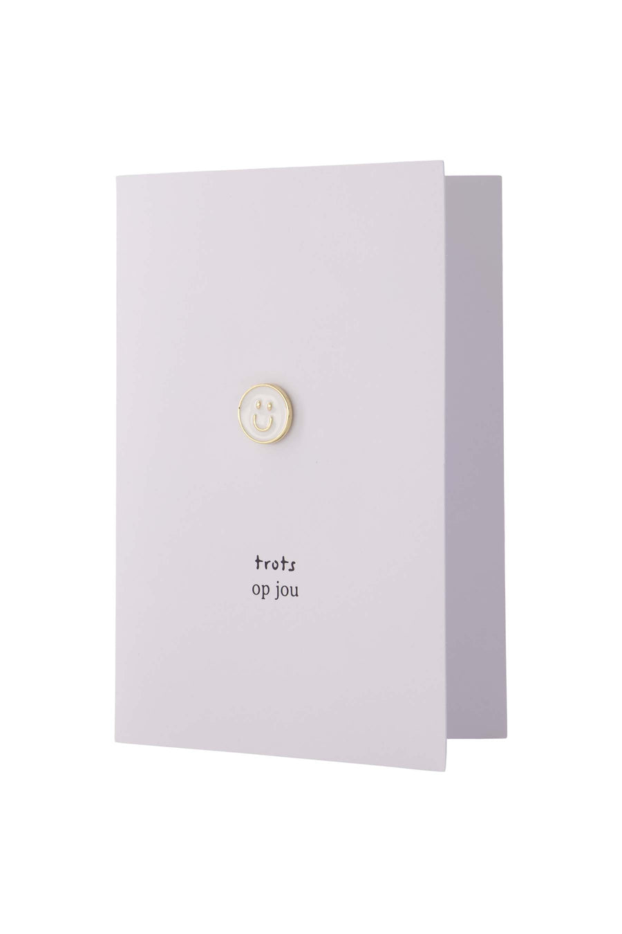 greeting card proud of you brooch white | white
