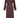 wrap dress with print chocolate brown | chocolate brown-Zusss