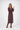 wrap dress with print chocolate brown | chocolate brown-Zusss