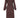 wrap dress with print chocolate brown | chocolate brown-Zusss