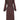 wrap dress with print chocolate brown | chocolate brown-Zusss