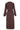 wrap dress with print chocolate brown | chocolate brown-Zusss